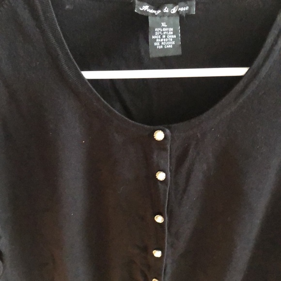 Audrey & Grace vintage elbow sleeve cardigan. With pearl buttons XL - Picture 4 of 5